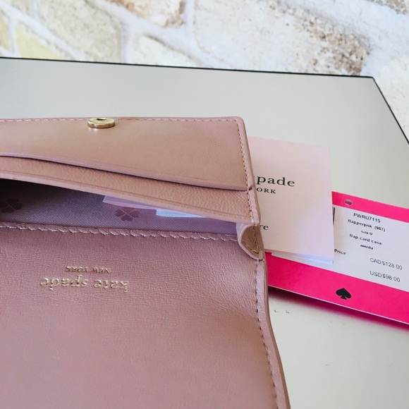 Kate Spade Small leather Quilted Bi-fold WalletNWT - Picture 8 of 11